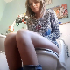 A cute, blonde, Australian girl moans and groans as she sits down on a toilet. Shortly thereafter, many hard plops are heard as she takes a shit. Some pissing, too. She wipes her ass when done. Presented in 720P HD. 205MB, MP4 file. About 7 minutes.